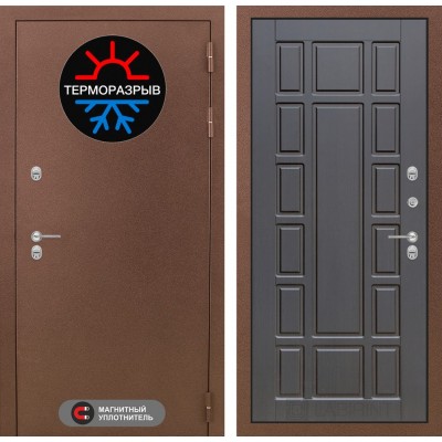 Входная дверь Лабиринт Термомагнит - 12 Венге с терморазрывом