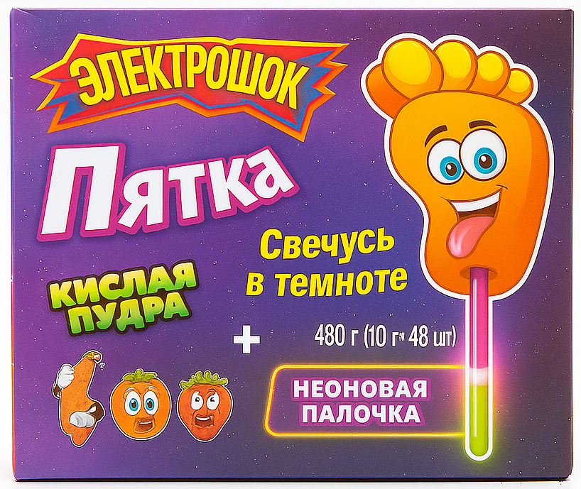 Чупа-чупч Пятка 1уп (48шт)