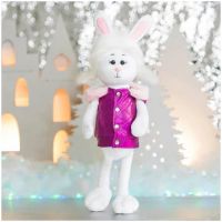 Мягкая игрушка «Зайка Зефирка в жилетке», 25 см