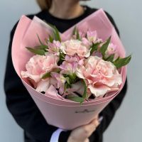Розовый букетик