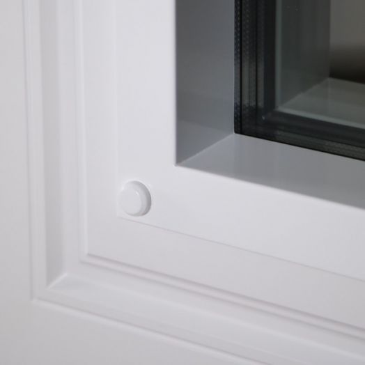 Входная дверь с терморазрывом и стеклопакетом АСД Арктика - Белый