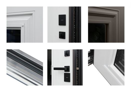 Входная дверь с терморазрывом и стеклопакетом АСД Тундра - Белый