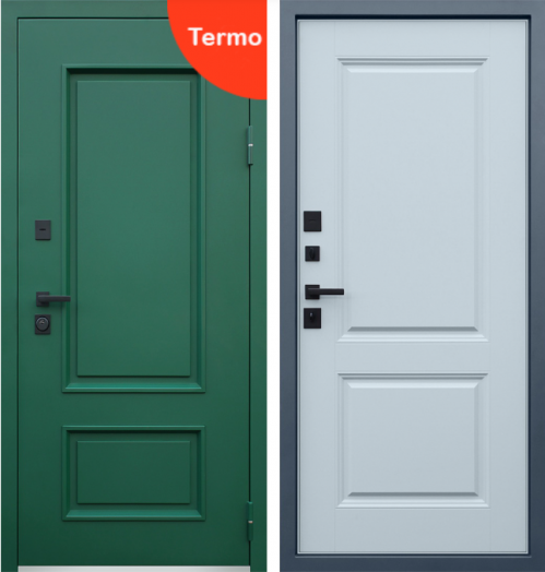 Входная дверь с терморазрывом АСД Олимп - Лайт грей софт