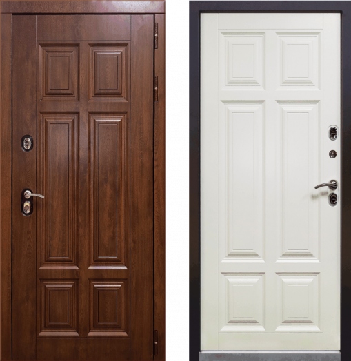 Входная дверь с терморазрывом Заводские УРАЛ ПП Лайт - Белый