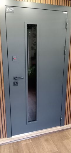 Входная дверь с терморазрывом и стеклопакетом АСД Тренто - Капучино