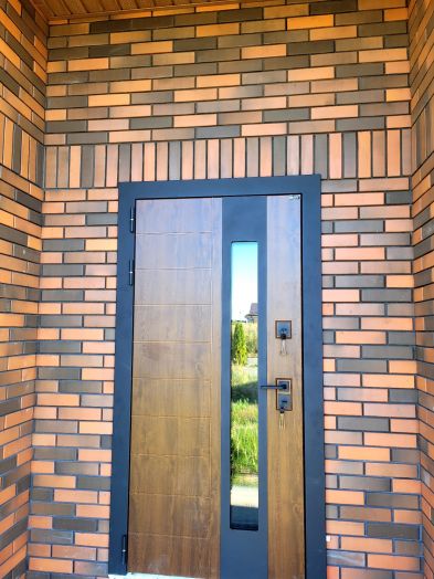 Входная дверь с терморазрывом и стеклопакетом Лабиринт NORD PLUS - Белый софт