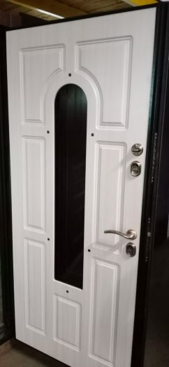 Входная дверь с терморазрывом и стеклопакетом Command Doors Лацио Винорит Дуб - Белая лиственница