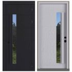 Входная дверь с терморазрывом и стеклопакетом Command Doors TERMO CRYSTAL - Альберо браш грей