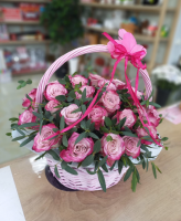 Корзина из 35 кенийской розы 40 см