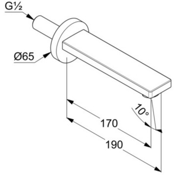 Излив для ванны Kludi Zenta SL 4860005 17 ФОТО