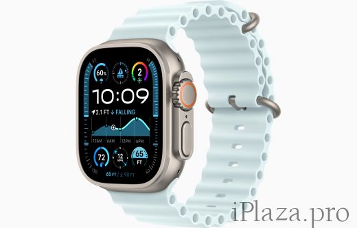 Apple Watch Ultra 2 49 мм, корпус из бежевого титана, ремешок Ocean