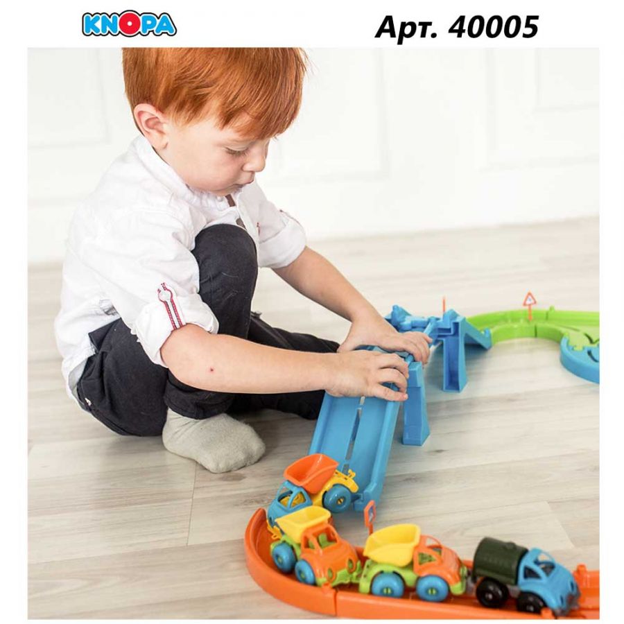 Игровой набор "Автодорога" 1,8 м с машинками КНОПА