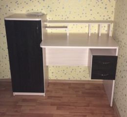 Стол компьютерный ПИ-ПИ (ш1200*г580*в970мм) венге/дуб млечный