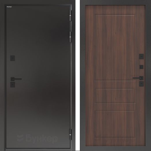 Входная дверь с терморазрывом Бункер BN 10 Тепло Плюс - 03 Орех бренди