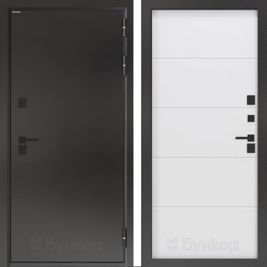 Входная дверь с терморазрывом Бункер BN 10 Тепло Плюс - 13 Белый софт