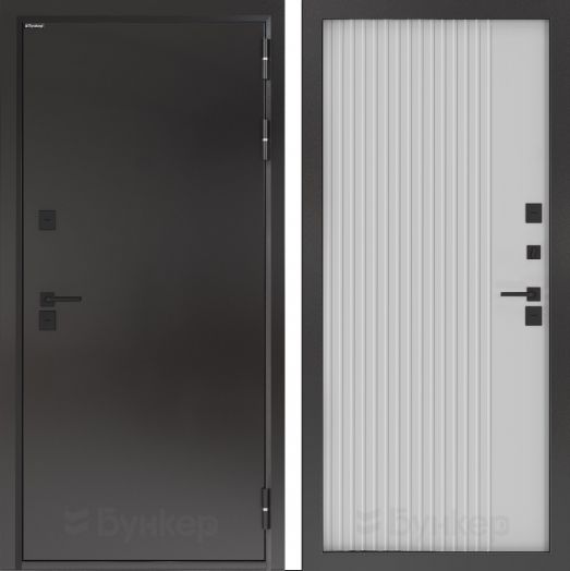 Входная дверь с терморазрывом Бункер BN 10 Тепло Плюс - 29 Белый софт рельеф