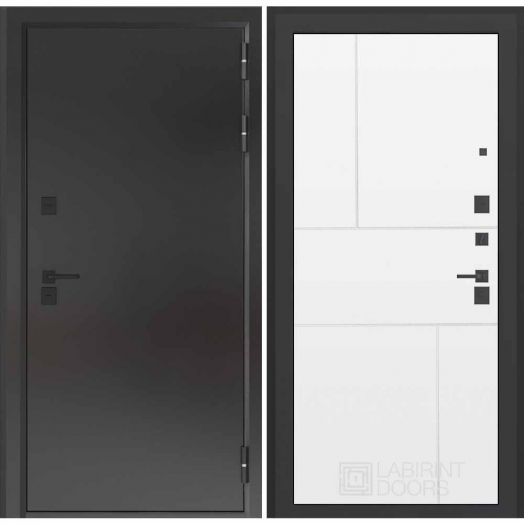 Входная дверь с терморазрывом Бункер BN 10 Тепло Плюс - 21 Белый софт