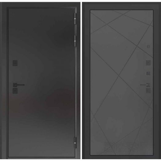 Входная дверь с терморазрывом Бункер BN 10 Тепло Плюс - 24 Графит софт