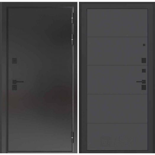 Входная дверь с терморазрывом Бункер BN 10 Тепло Плюс - 13 Графит софт
