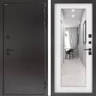 Входная дверь с терморазрывом Бункер BN 10 Тепло Плюс - 18 Зеркало Белое дерево