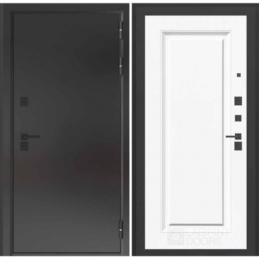 Входная дверь с терморазрывом Бункер BN 10 Тепло Плюс - 27 RAL 9003 Эмаль белая