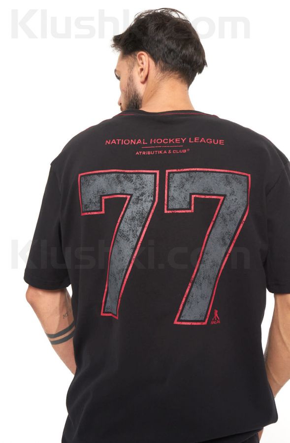 Футболка Washington Capitals №77, черн., (ТМ ATRIBUTIKA&CLUB) арт 310260