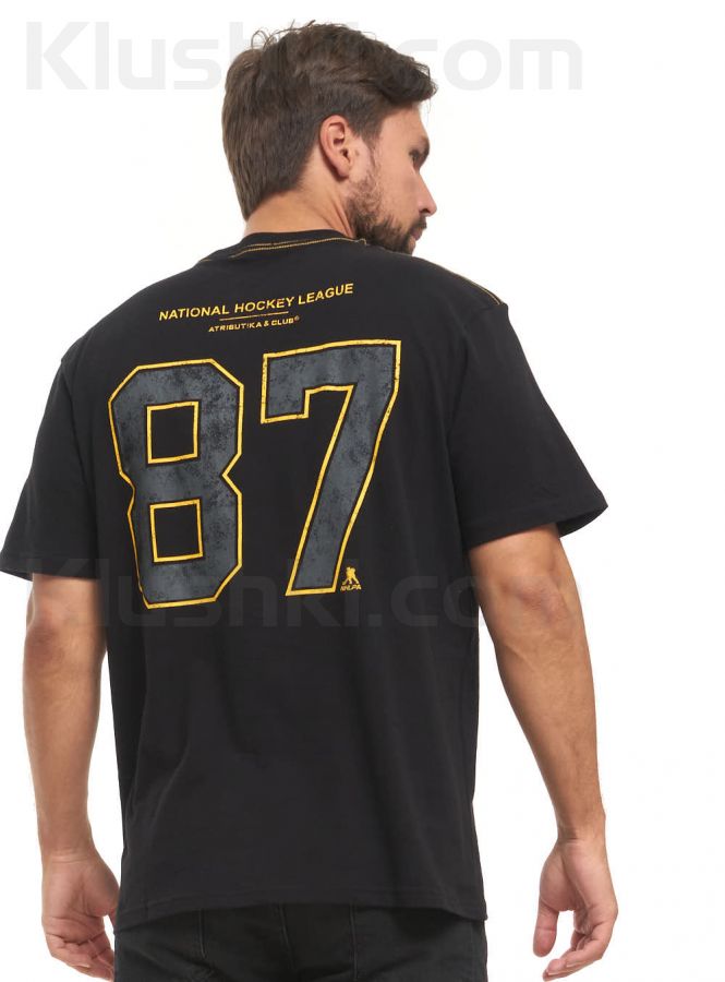 Футболка Pittsburgh Penguins №87, черн., (ТМ ATRIBUTIKA&CLUB) арт 310290