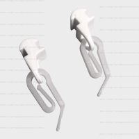 Крючки для скрытого карниза роликовые Gips-RK 100 шт. белые