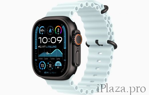 Apple Watch Ultra 2 49 мм, корпус из черного титана, ремешок Ocean