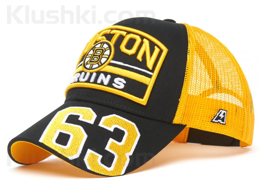 Кепка Boston Bruins №63, черн.-желт., 55-58 (ТМ ATRIBUTIKA&CLUB), Арт.31443