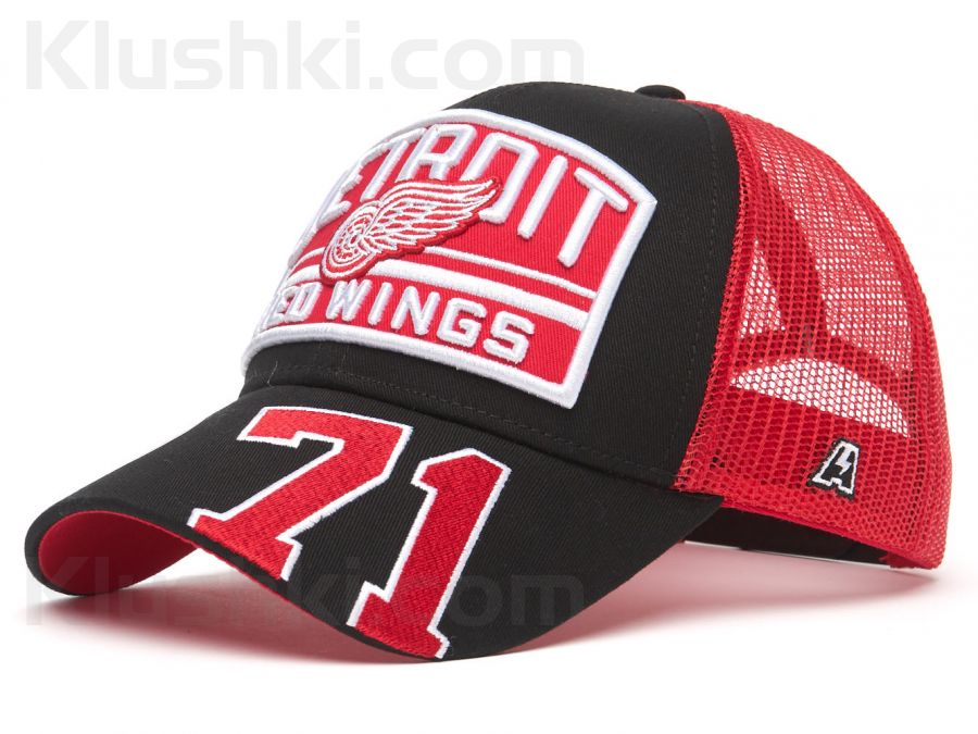 Кепка Detroit Red Wings №71, черн.-красн., 55-58 (ТМ ATRIBUTIKA&CLUB), Арт.31458