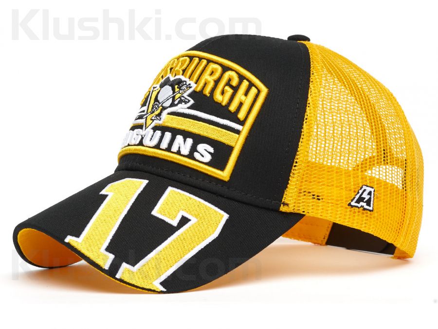 Кепка Pittsburgh Penguins №17, черн.-желт., 55-58 (ТМ ATRIBUTIKA&CLUB), Арт.31330