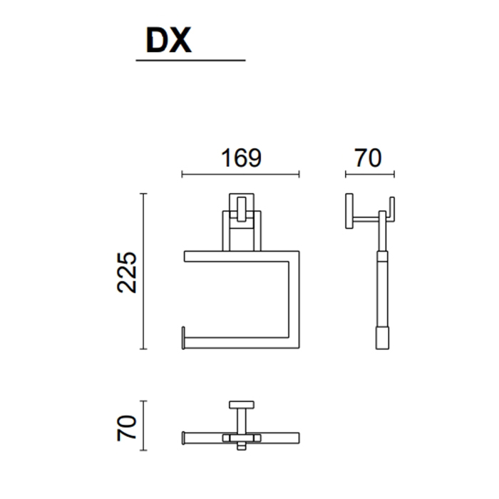 Держатель настенный Oasis с 0SQR00802200017 для туалетной бумаги ФОТО