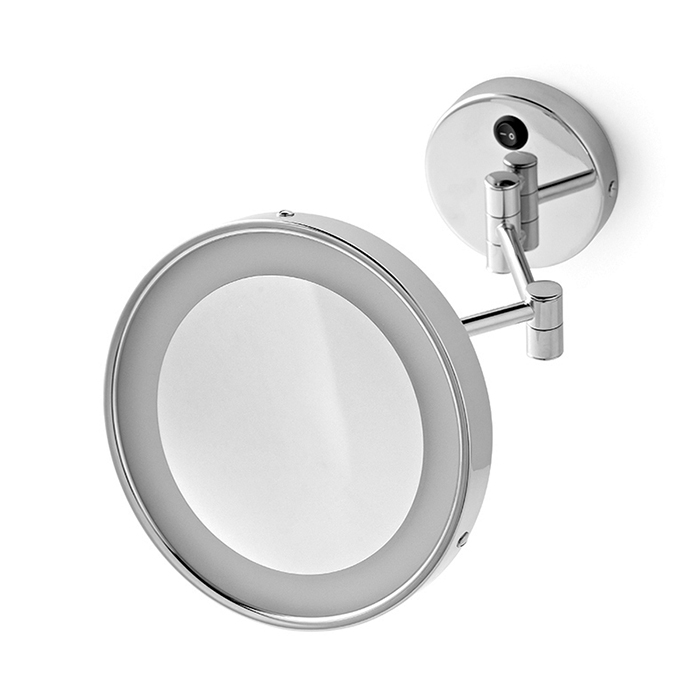 Изображение Косметическое увеличительное зеркало х3 Oasis Square 0SQR02504100022 со светодиодной подсветкой от электросети