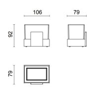 Стакан настольный Oasis Square 0SQR01200900011 схема 4