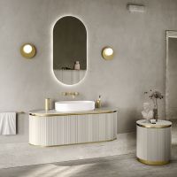 Комплект мебели №6 Oasis Naos 80х56x45 см подвесной тумба с двумя боковинами и топ схема 1