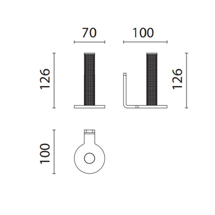 Держатель подвесной Oasis Defile 0AGD010 для запасного рулона туалетной бумаги ФОТО