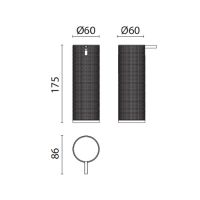 Дозатор для жидкого мыла Oasis Defile 0AGD020 настольный схема 4 Дозатор для жидкого мыла Oasis Defile 0AGD020 настольный схема 4