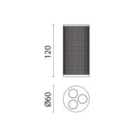 Держатель зубных щеток Oasis Defile 0AGD016 настольный схема 4 Держатель зубных щеток Oasis Defile 0AGD016 настольный схема 4