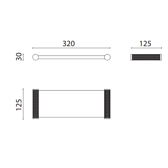 Лоток стеклянный 32х12.5х3 см Oasis Defile 0AGD028OR настольный ФОТО