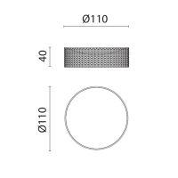 Мыльница настольная Oasis Defile 0AGD027 рифленая схема 4 Мыльница настольная Oasis Defile 0AGD027 рифленая схема 4