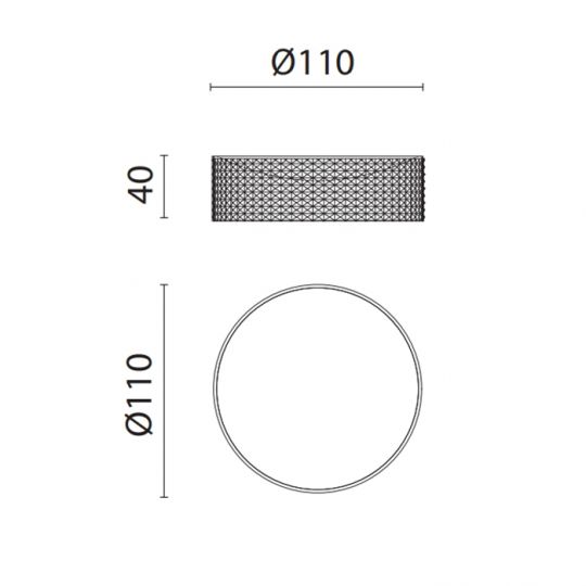 Мыльница настольная Oasis Defile 0AGD027 рифленая схема 4 Мыльница настольная Oasis Defile 0AGD027 рифленая схема 4