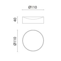 Мыльница настольная Oasis Defile 0AGD026 гладкая схема 2