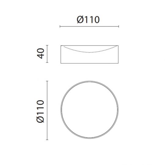 Мыльница настольная Oasis Defile 0AGD026 гладкая схема 2