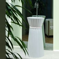 Раковина напольная Oasis Plisse 0PI440CE 44x95 см без отверстий с донным клапаном схема 3