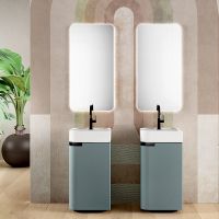 Комплект мебели №22 Oasis Profilo 45х45х200 см напольная тумба цвет  RAL с раковиной схема 1