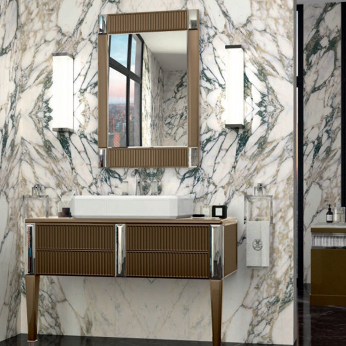 Изображение Комплект мебели №4 Oasis Rialto 116x51x200 см напольная консоль с раковиной