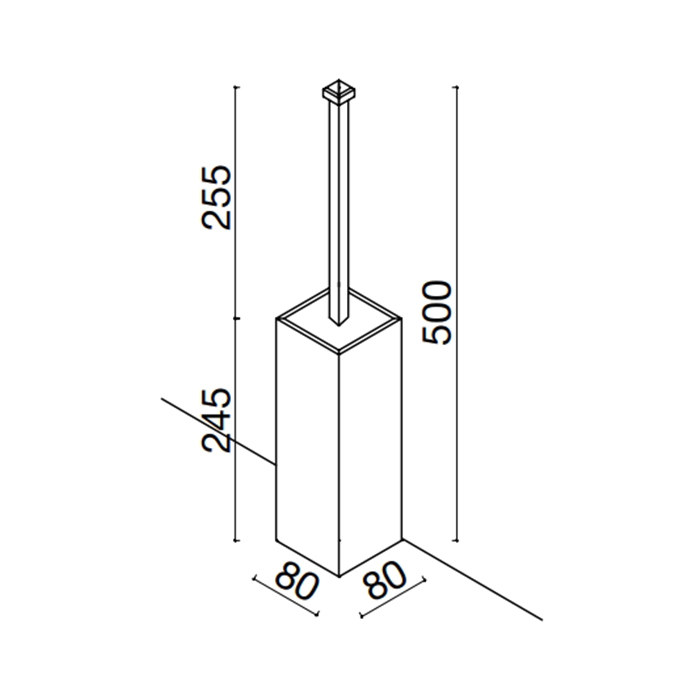 Туалетный ёршик Oasis Square 0SQR00905000008 напольный ФОТО