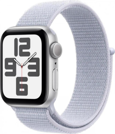 Смарт-часы Apple Watch SE (2nd Gen) 40 mm Silver Aluminum Case with Blue Cloud Sport Loop M/L