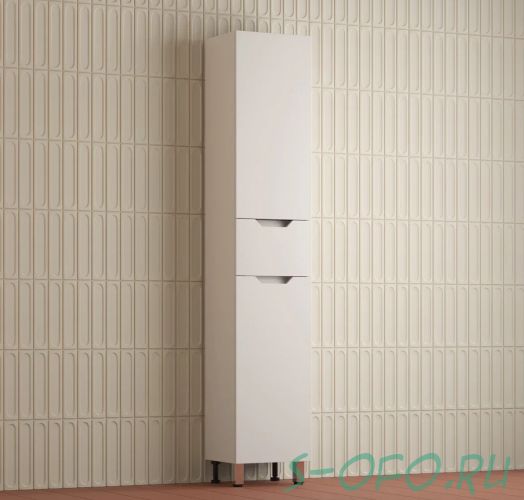 Пенал "Остин" 36 см напольный 1 ящик белый эмаль PLUS